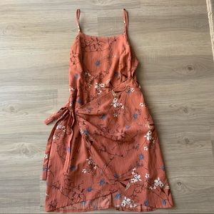 Floral wrap dress
